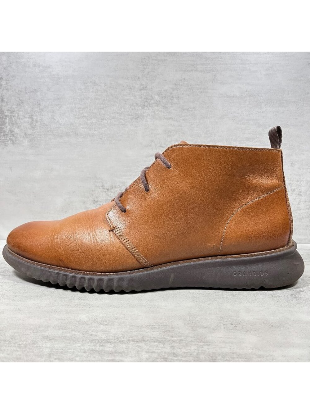 Cole Haan 2.ZeroGrand Chukka Boots - Men's Size 12 - British Tan Java